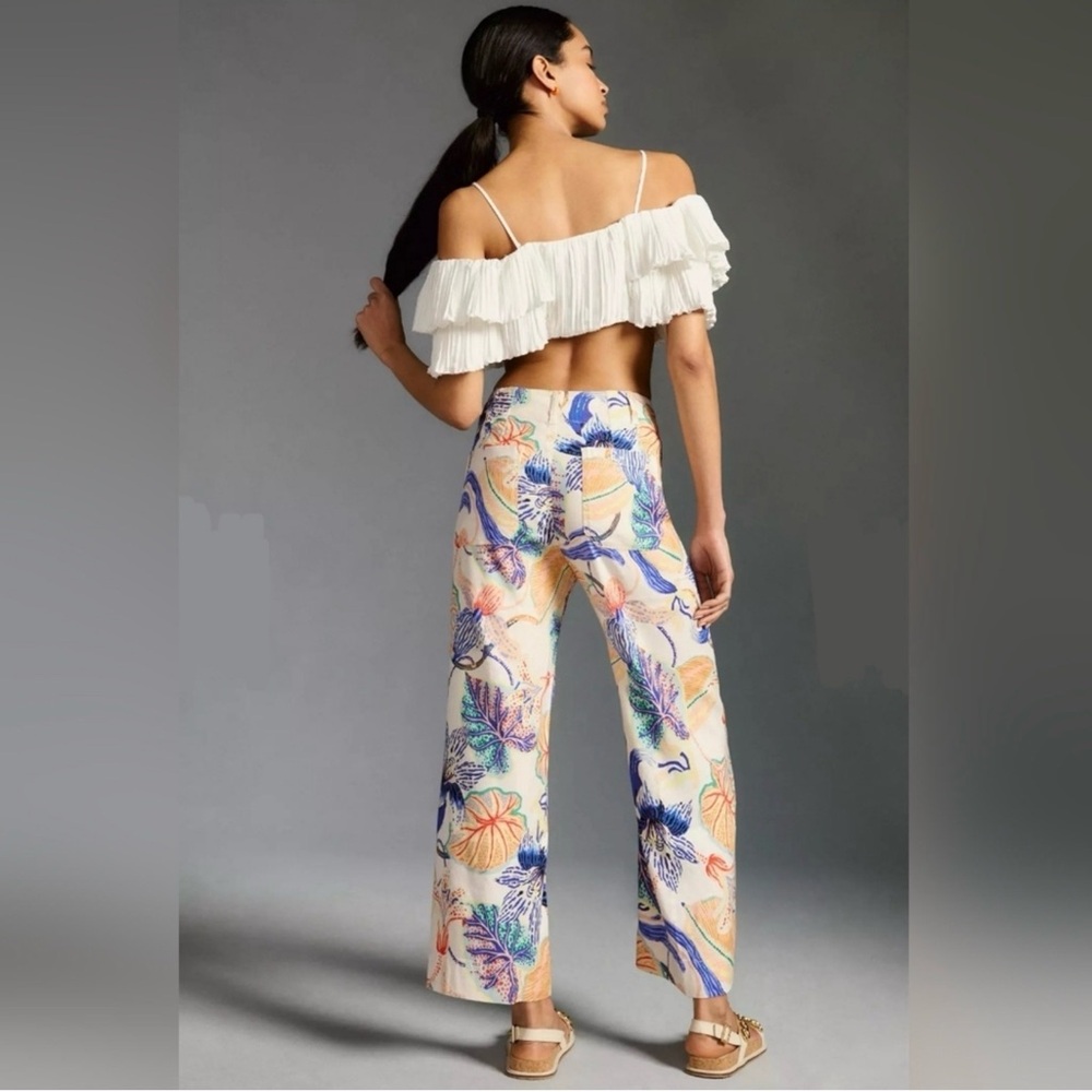 Anthropologie Colette Crop Pant Sarah Gordon Edition - Picture 5 of 16
